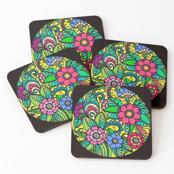 Item preview, Magenta Flower Circle designed and sold by ViaARTfactory.
