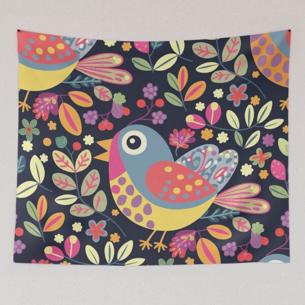 Item preview, Playful Bird Pattern designed and sold by Furbulous Faces.
