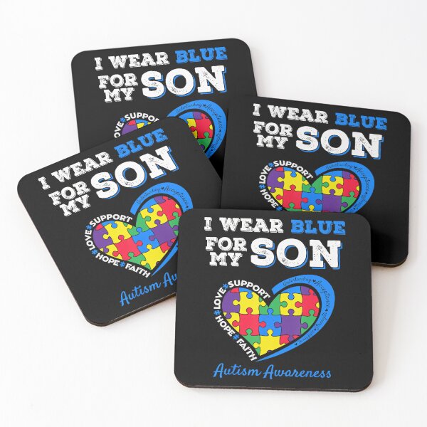 Item preview, I Wear Blue For My Son Autism Awareness Mom Dad Parents designed and sold by Galactic-Sketch.