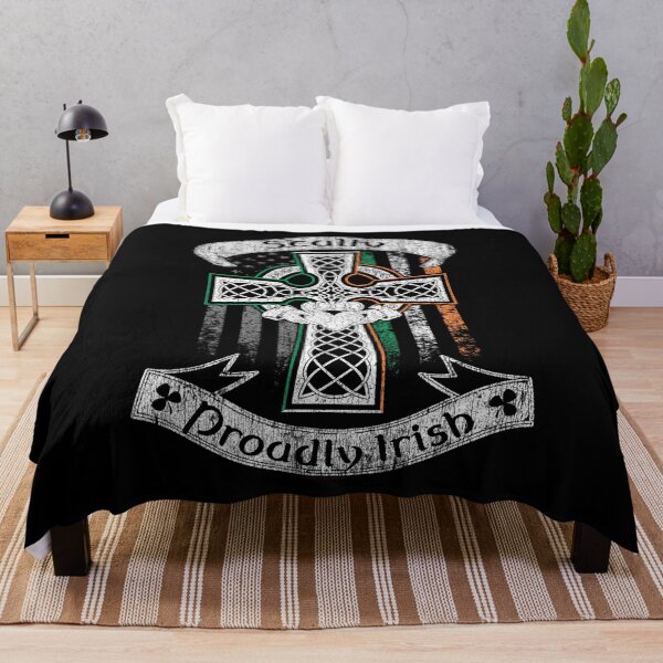 Item preview, Scully family Irish Americans, US flag, Ireland flag, claddagh ring, celtic Cross vintage designed and sold by 9X FR.