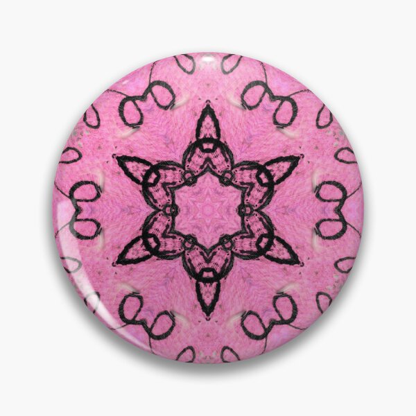 Item preview, Lacy Loop Pink And Black Stars designed and sold by KeksWorkroom.
