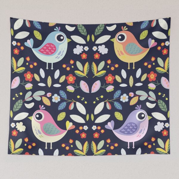 Item preview, Whimsical Bird Garden designed and sold by Furbulous Faces.