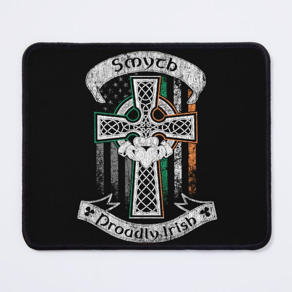 Item preview, Smyth family Irish Americans, US flag, Ireland flag, claddagh ring, celtic Cross vintage designed and sold by 9X FR.