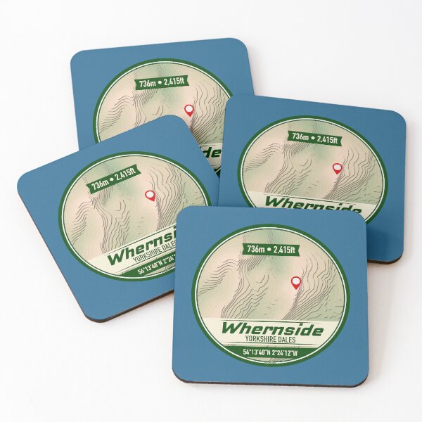 Item preview, Whernside Yorkshire Dales Hiking Sticker T-Shirt 01 designed and sold by OuterShellUK.