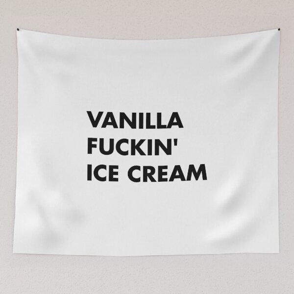 Item preview, vanilla ice cream - black lettering designed and sold by Hans-Rollschuh.