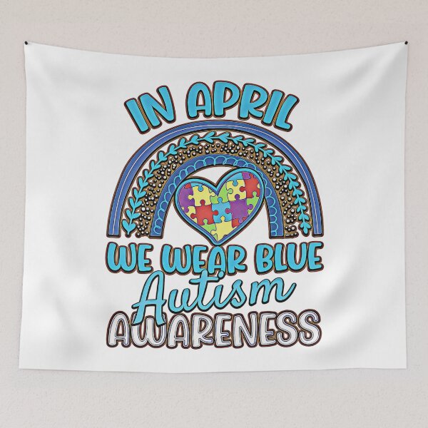Item preview, In April We Wear Blue Autism Awareness Puzzle designed and sold by Galactic-Sketch.