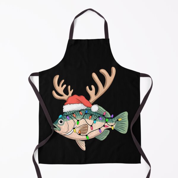 Item preview, Christmas Fish with Antlers and Santa Hat Funny Holiday Design designed and sold by Karsten Stier.