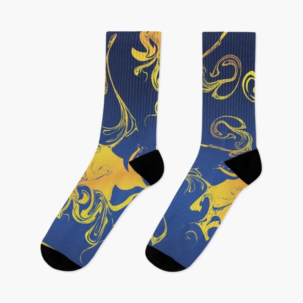Item preview, Blue gradient background with golden abstract textur designed and sold by KC-DESIGN.
