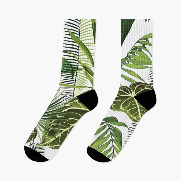 Item preview,  Alocasia plant, palm leaves on white background. designed and sold by MatyKotiv.