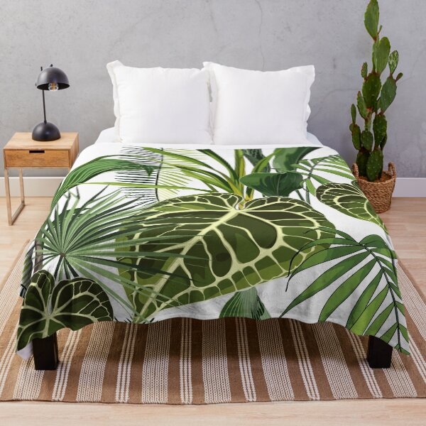 Item preview, Alocasia plant, palm leaves on white background. designed and sold by MatyKotiv.