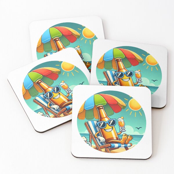 Item preview, Beachside Bliss: Beer on Vacation designed and sold by inktok.