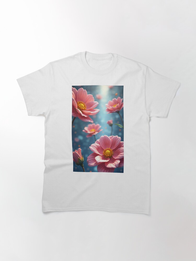 Thumbnail 3 of 7, Classic T-Shirt, Flowers designed and sold by PlokGaming.