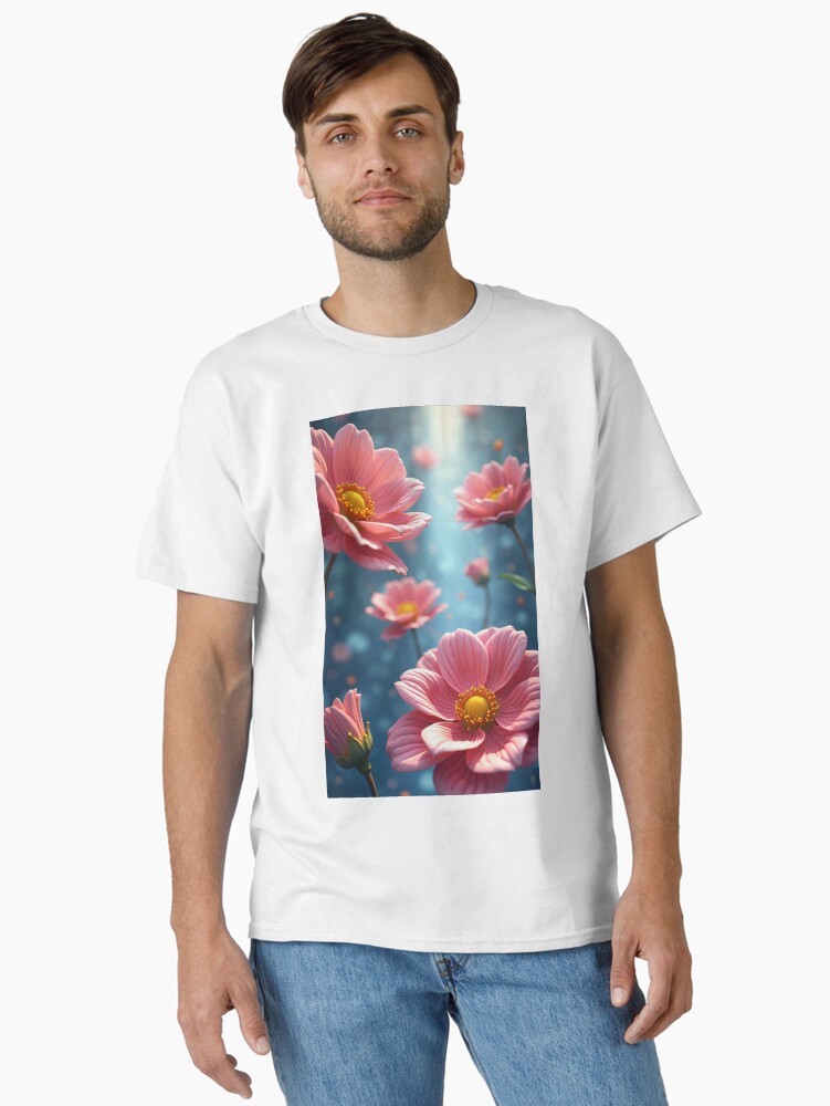 Thumbnail 2 of 7, Classic T-Shirt, Flowers designed and sold by PlokGaming.