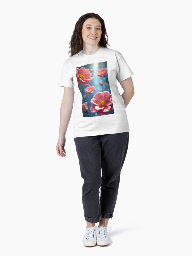 Thumbnail 4 of 7, Classic T-Shirt, Flowers designed and sold by PlokGaming.