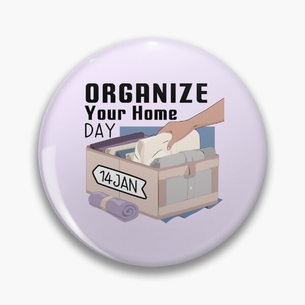 Item preview, 14 January Organize Your Home Day - Wacky Holidays designed and sold by ChemicalXShop.