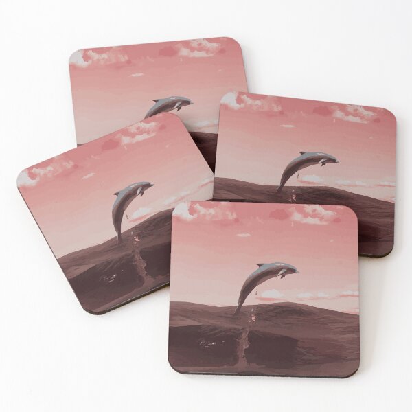 Item preview, Dolphin Illustration - Red Sunset designed and sold by OG-Graphics.