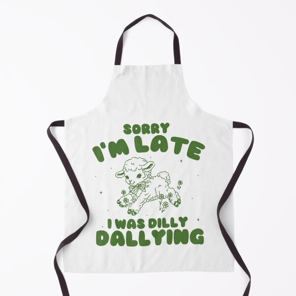 Item preview, Sorry Im Late I Was Dilly Dallying Baby Cute Lamb Sheep designed and sold by Galactic-Sketch.