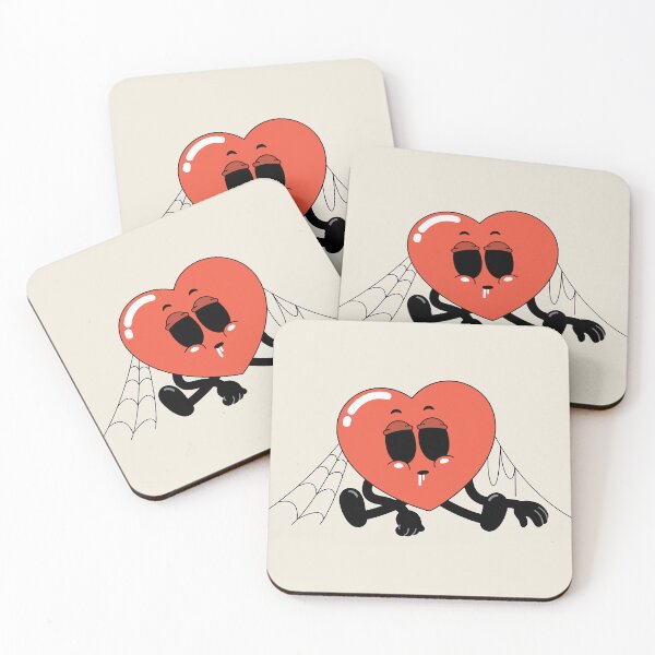 Item preview, Cartoon Red Emotionless Heart Character designed and sold by sararoom.