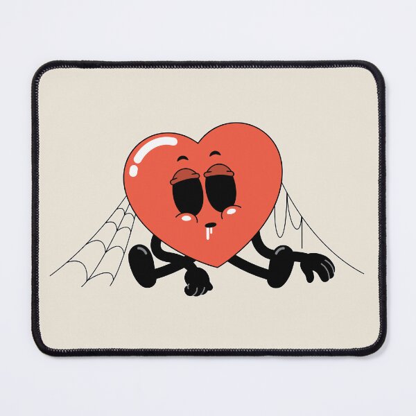 Item preview, Cartoon Red Emotionless Heart Character designed and sold by sararoom.