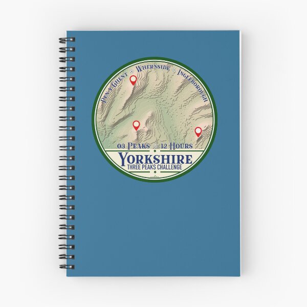 Item preview, Yorkshire Three Peaks Challenge Yorkshire Dales Hiking Sticker T-Shirt 01 designed and sold by OuterShellUK.