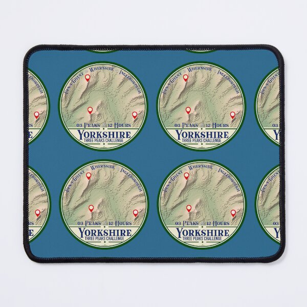 Item preview, Yorkshire Three Peaks Challenge Yorkshire Dales Hiking Sticker T-Shirt 01 designed and sold by OuterShellUK.
