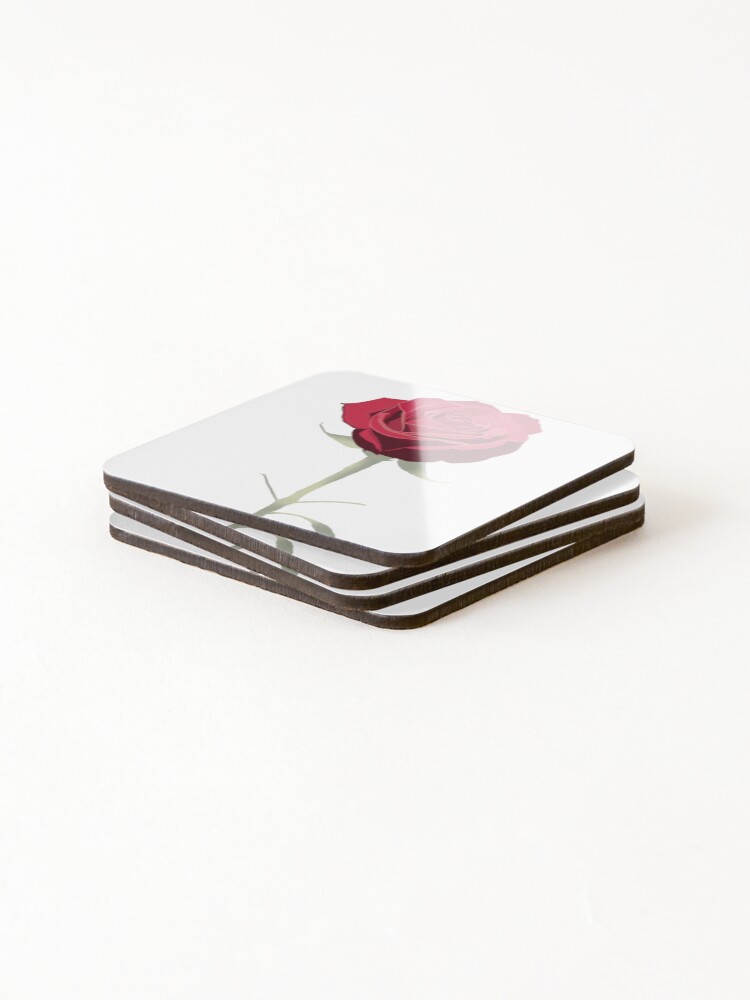 Thumbnail 4 of 5, Coasters (Set of 4), Red Roses designed and sold by Slow-snail9.