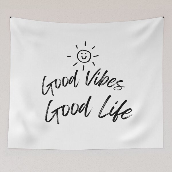 Item preview, Good vibes good life motivational quote for positive people designed and sold by CameltStudio.