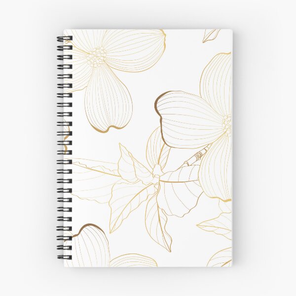 Item preview, Dogwood branch with golden line flowers. designed and sold by MatyKotiv.
