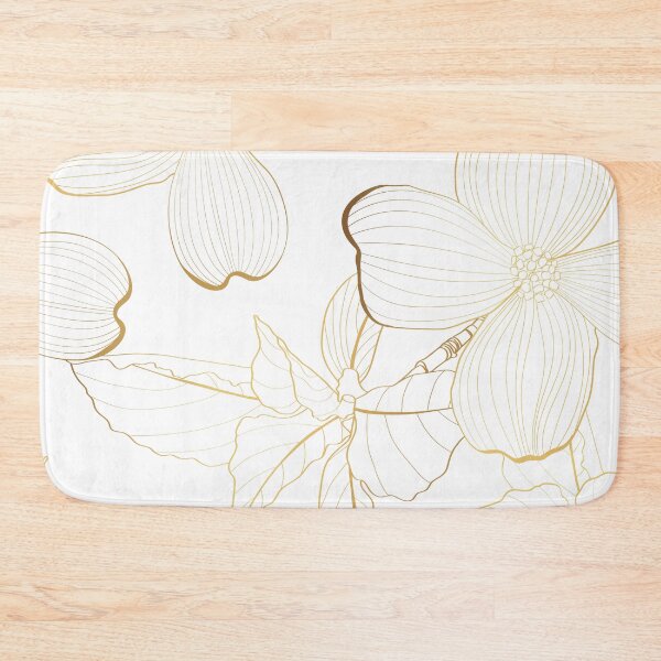 Item preview, Dogwood branch with golden line flowers. designed and sold by MatyKotiv.