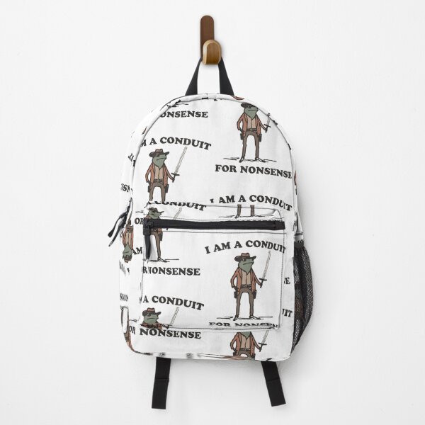 Item preview, I Am A Conduit For Nonsense Funny Adults Meme Frog designed and sold by DreamyNature.