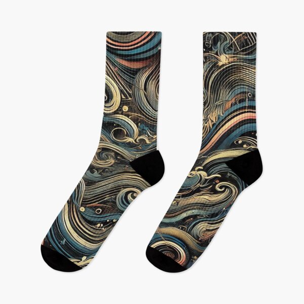 Item preview, Neon Grunge Fusion: "Seamless grunge-inspired pattern with abstract waves and neon highlights." designed and sold by Imaginarium of Chaos falcon88 .