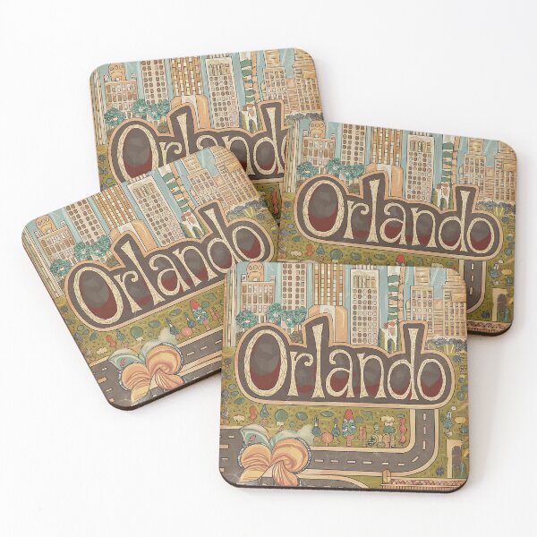 Item preview, Orlando Whimsical City Life Abstract Vintage Zentangle Art designed and sold by Witty Shirts.