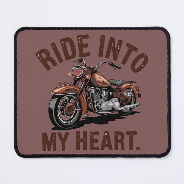 Item preview, Motorcycle Valentine's Day T-Shirt – Ride Into My Heart Retro Graphic Tee designed and sold by designedbyNil.