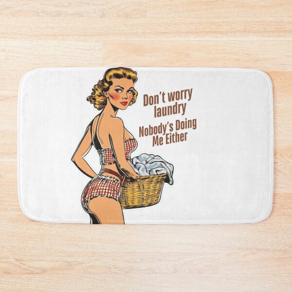 Item preview, Don't Worry Laundry Nobody's Doing Me Either | T-Shirt, Sticker designed and sold by NicolasGlowArt.