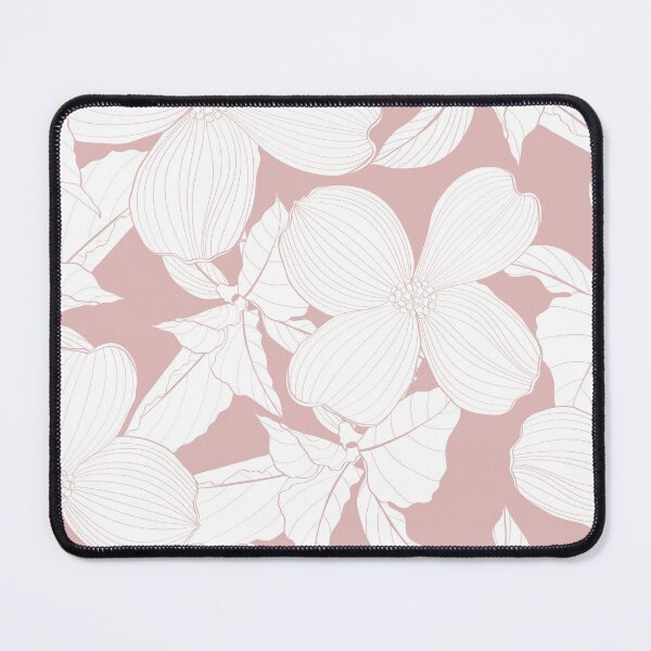 Item preview, Dogwood branch with flowers seamless pattern. Cornus florida.  Line drawing.  designed and sold by MatyKotiv.