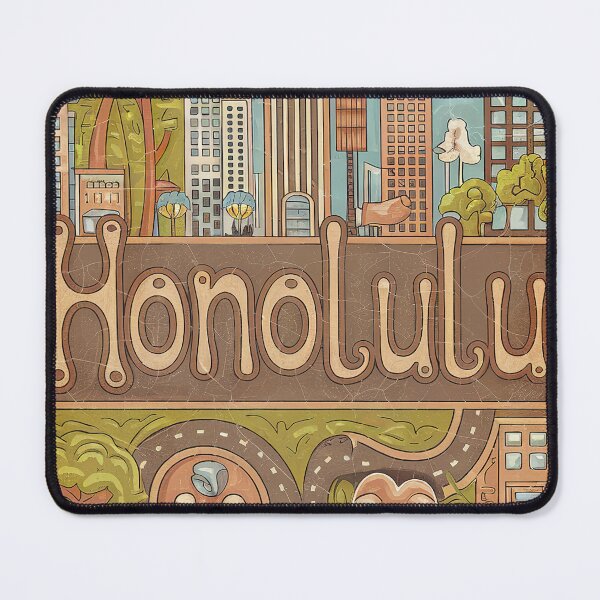 Item preview, Honolulu Whimsical City Life Abstract Vintage Zentangle Art designed and sold by Witty Shirts.