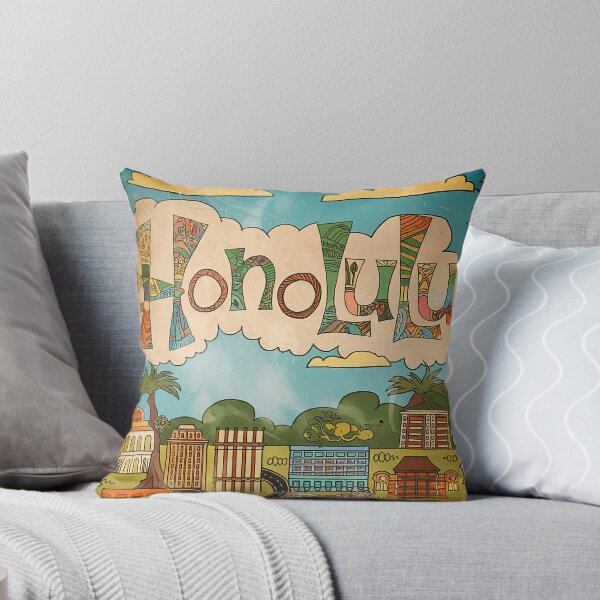 Item preview, Honolulu Whimsical City Life Abstract Vintage Zentangle Art designed and sold by Witty Shirts.