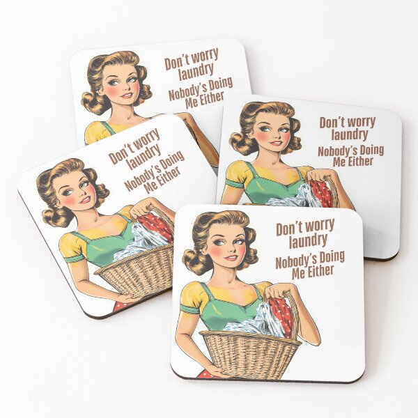 Item preview, Don't Worry Laundry Nobody's Doing Me Either | Sticker designed and sold by NicolasGlowArt.