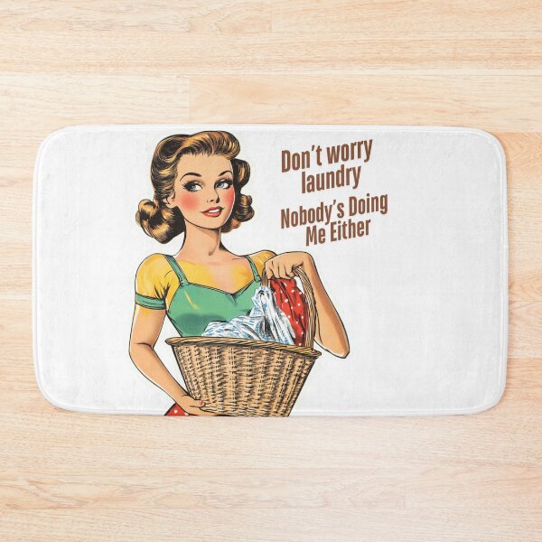 Item preview, Don't Worry Laundry Nobody's Doing Me Either | Sticker designed and sold by NicolasGlowArt.