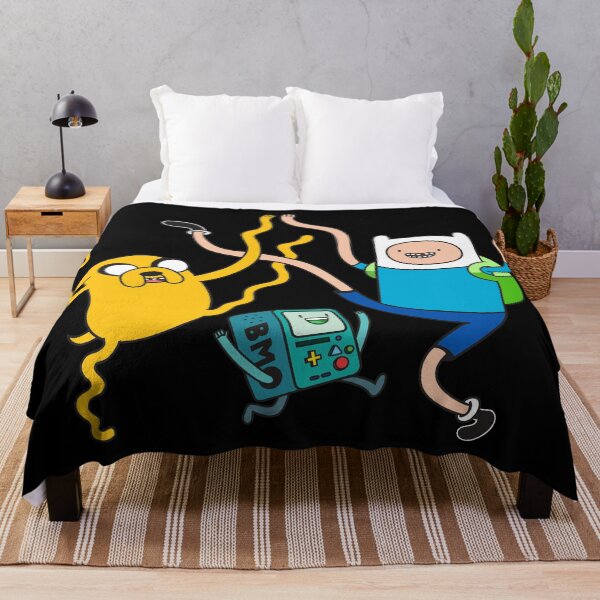 Finn Jake BMO Party Throw Blanket