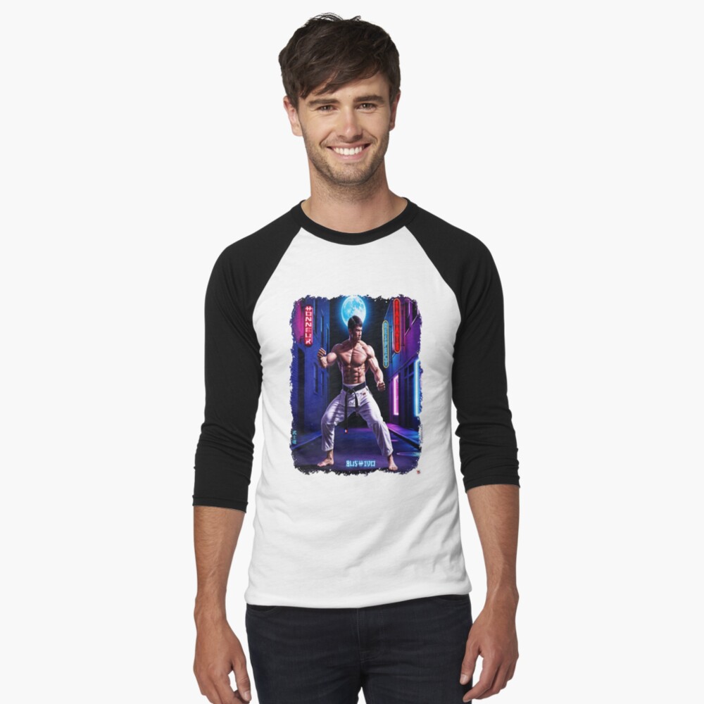 Aperçu de l'œuvre T-shirt baseball manches ¾ créée et vendue par Vinidal.