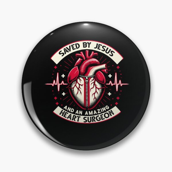 Item preview, Saved By Jesus And An Amazing Heart Surgeon Cardiac Surgery designed and sold by Dressed For  Duty.