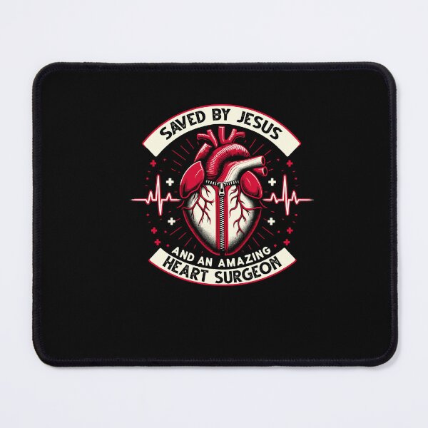 Item preview, Saved By Jesus And An Amazing Heart Surgeon Cardiac Surgery designed and sold by Dressed For Duty.