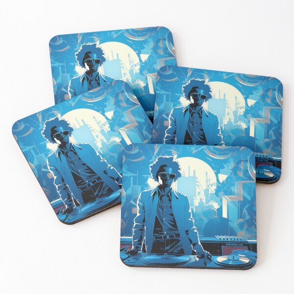 Item preview, The Retro-Futuristic DJ - Electrifying Urban Vibes designed and sold by djovan.