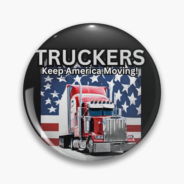 Item preview, USA Patriotic Truckers Keep America Moving designed and sold by FroggyFly Designs.