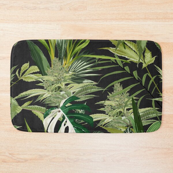 Item preview, Cannabis leaf, plant and exotic tropical palm. Marijuana legalize symbol. designed and sold by MatyKotiv.