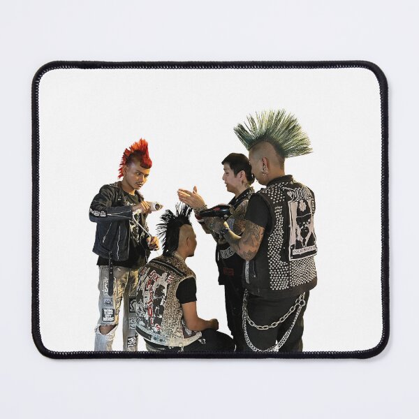 Item preview, Punks getting a haircut designed and sold by Swann and Fox.