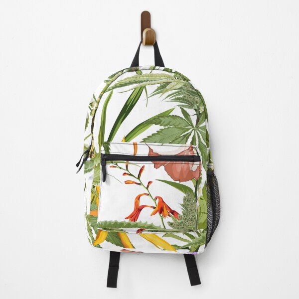 Item preview, Cannabis leaf, tropical flowers. Marijuana legalize symbol. designed and sold by MatyKotiv.