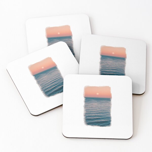 Item preview, Seaside Sunset with Peach sky designed and sold by QukiDesign.