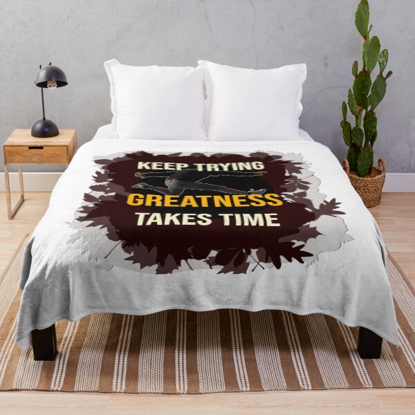 Item preview, Keep Trying, Greatness Takes Time - Motivational Quote Design designed and sold by ArtsyExplorer.
